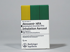 Atrovent  Atrovent HFA (ipratropium inhaled)