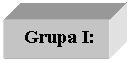 Text Box: Grupa I: