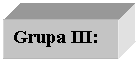 Text Box: Grupa III: